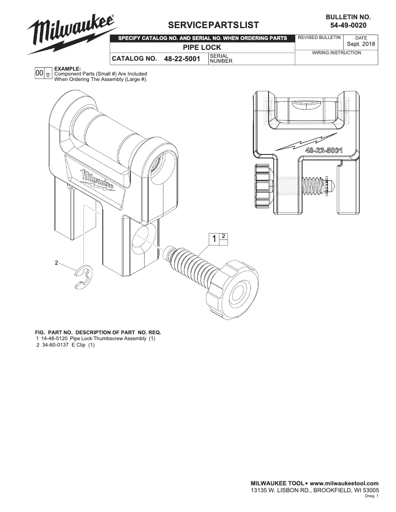 Image de la première page du manuel de l'appareil 48-22-5001