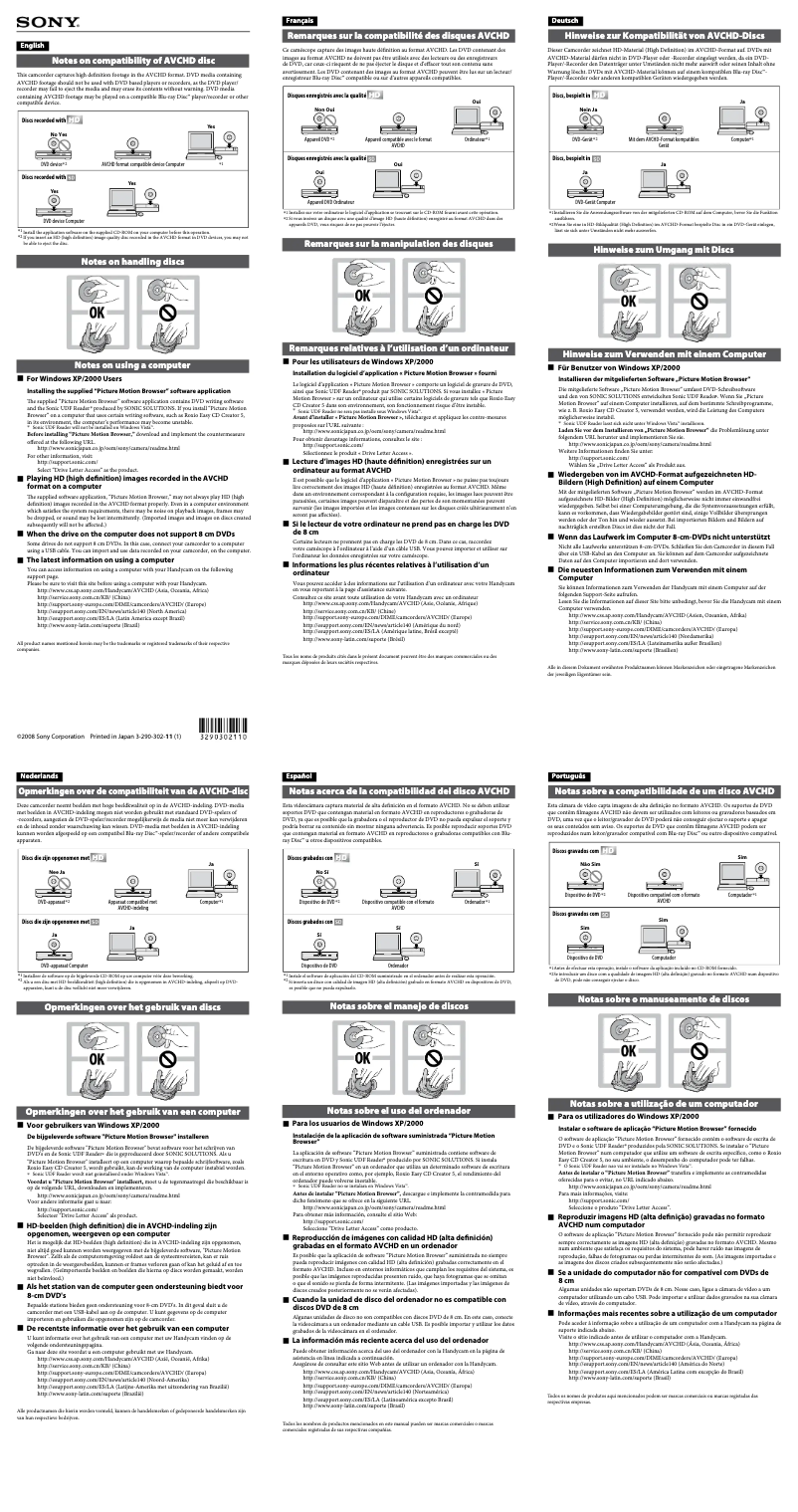Página 1 del manual Manual de usuario Sony HDR-UX20