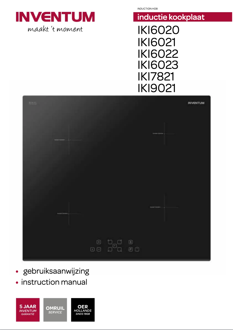 Page 1 de la notice Manuel utilisateur Inventum IKI6023