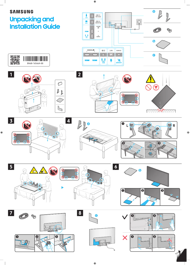 Page 1 de la notice Manuel utilisateur Samsung QA55S90CAX