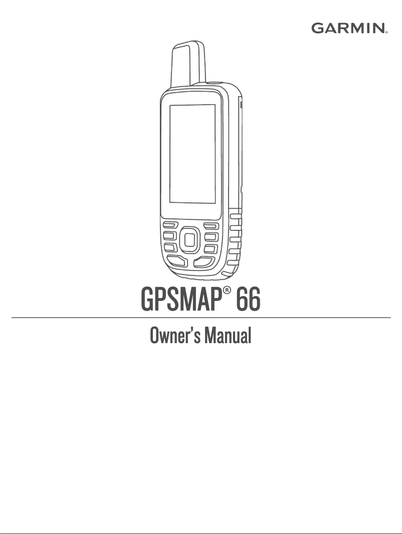 Image de la première page du manuel de l'appareil GPSMAP 66sr