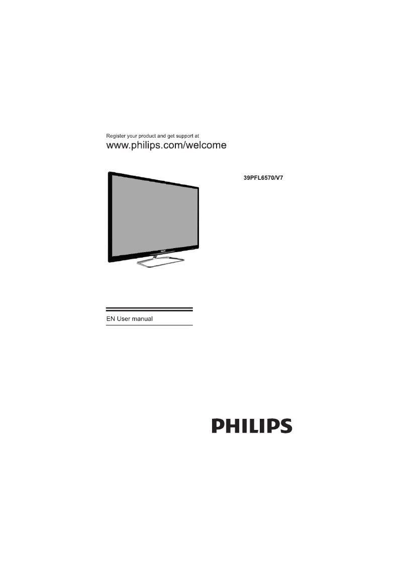 Page n°1 - Manuel utilisateur Philips 6000 series 39PFL6570