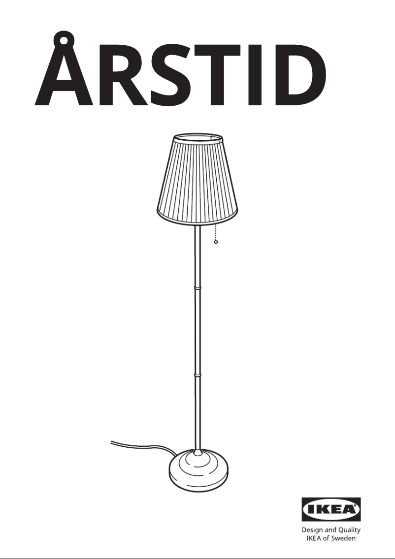 Page 1 de la notice Manuel utilisateur Ikea ÅRSTID 403.213.20