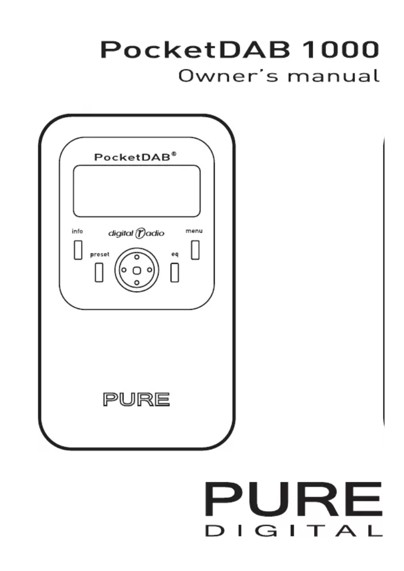 Page n°1 - Manuel utilisateur Pure PocketDAB 1000