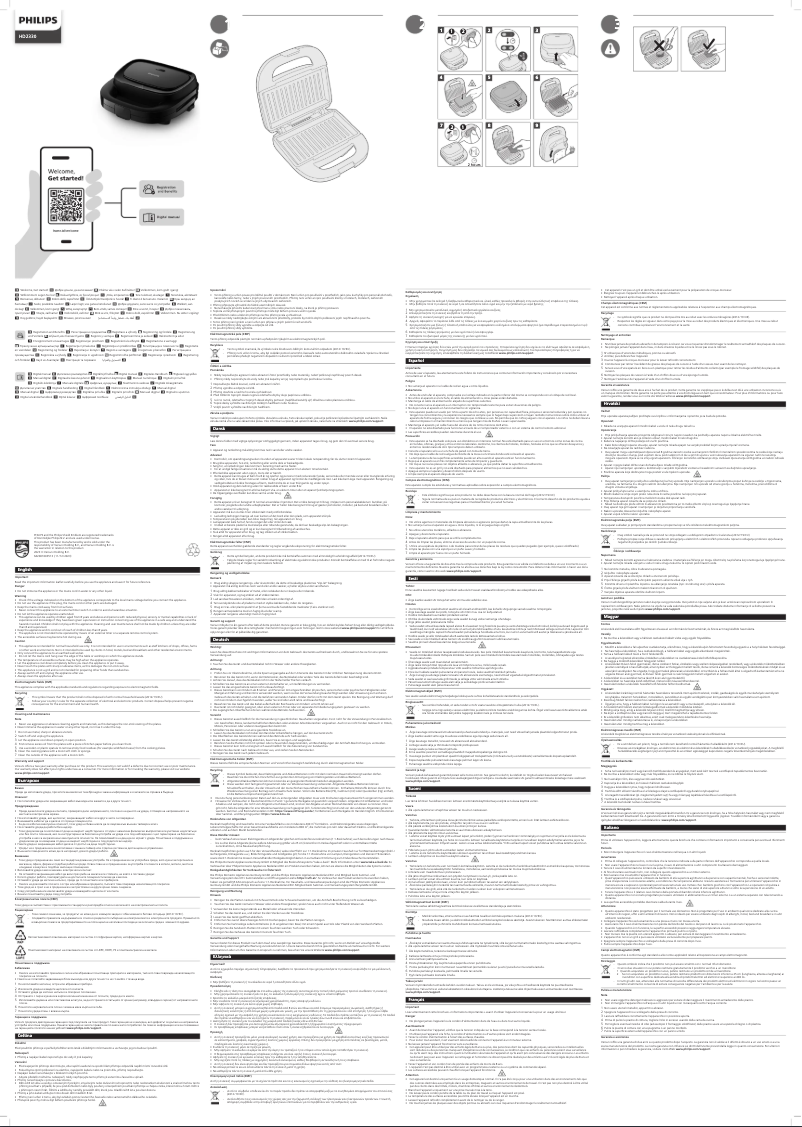 Page 1 de la notice Manuel utilisateur Philips HD2330