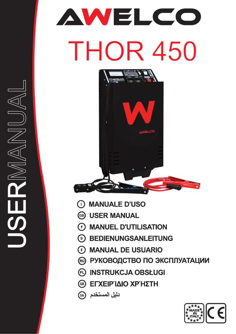 Page 1 de la notice Manuel utilisateur Awelco Thor 450