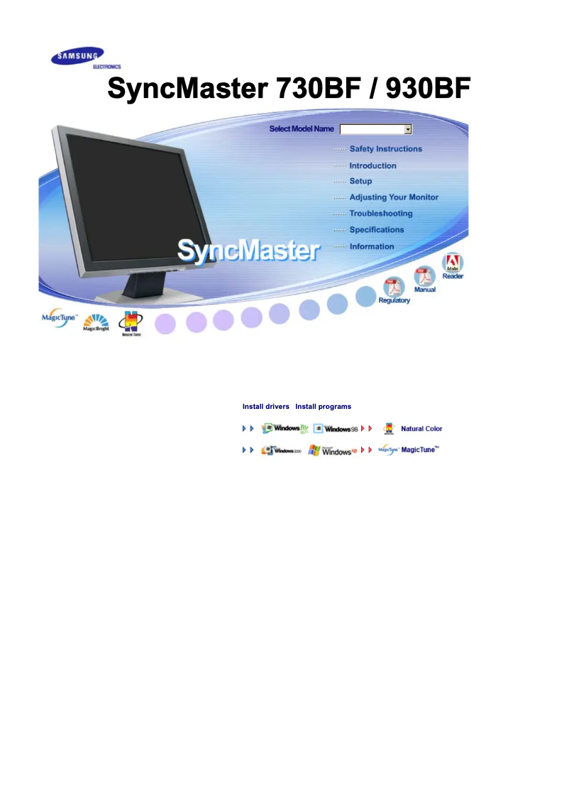 Page n°1 - Manuel utilisateur Samsung 730BF