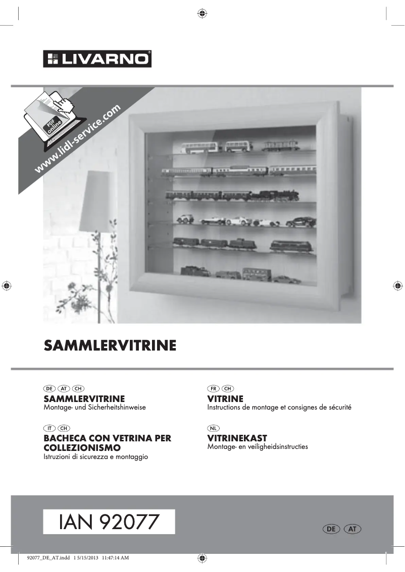 Page n°1 - Manuel utilisateur Livarno Lux IAN 92077