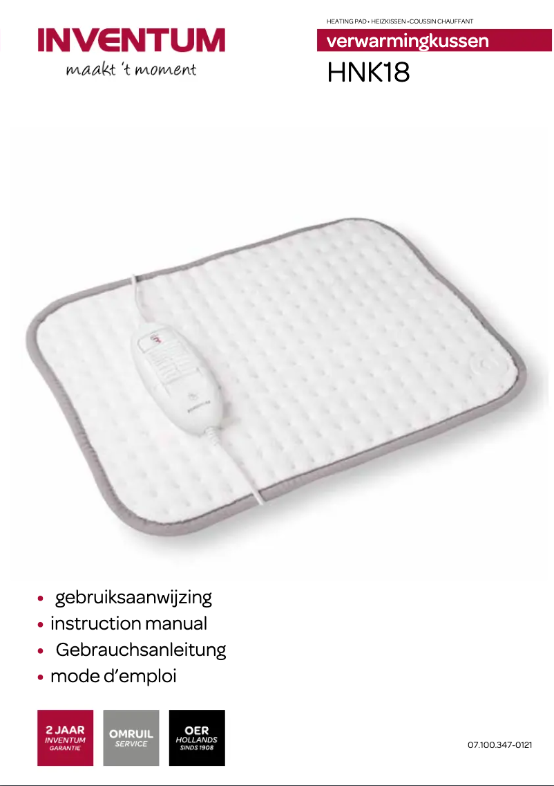 Page 1 de la notice Manuel utilisateur Inventum HNK18