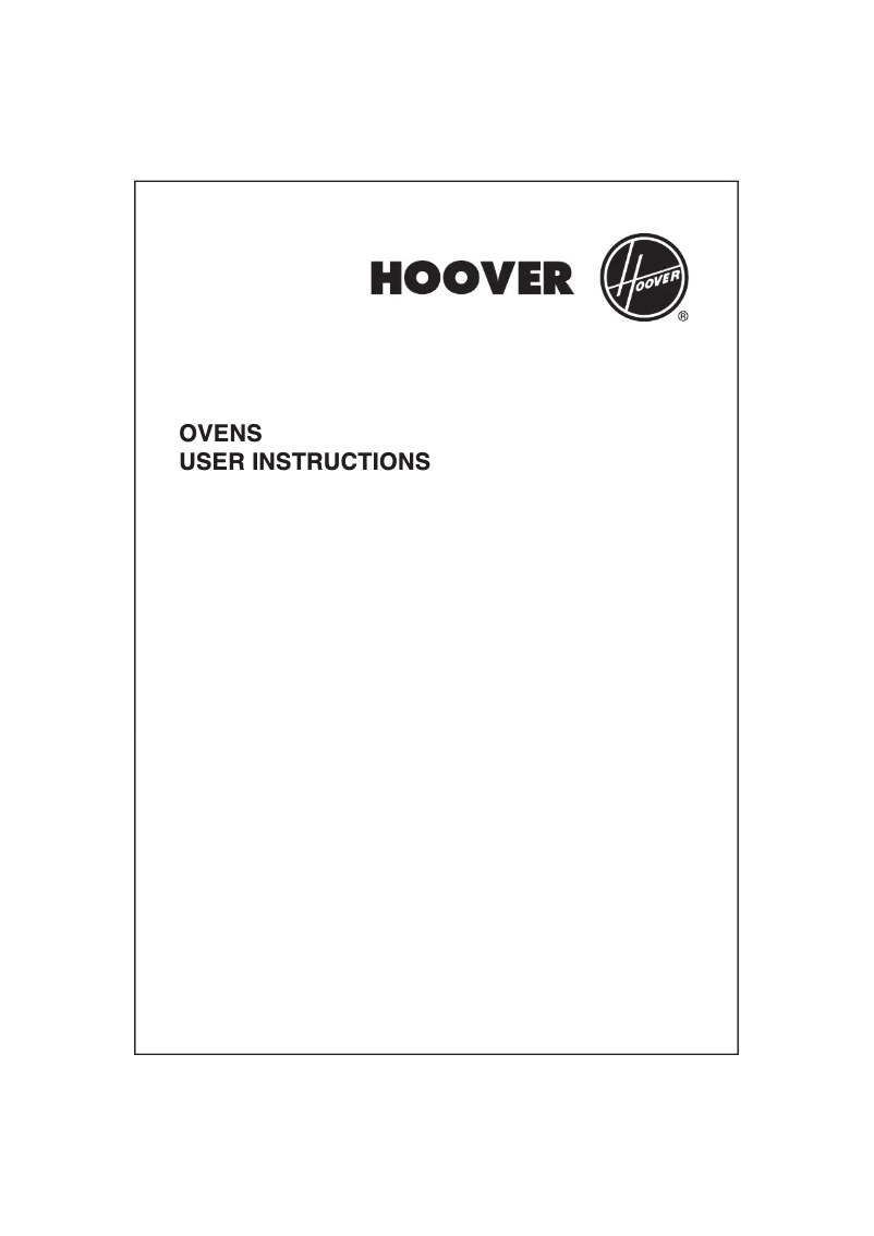 Page n°1 - Manuel utilisateur Hoover HDO725/1 X