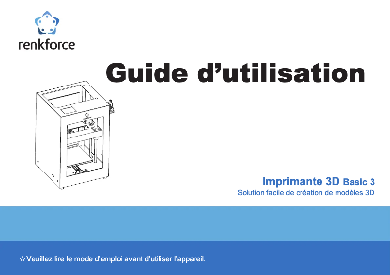 Página 1 del manual Manual de usuario Renkforce Basic 3