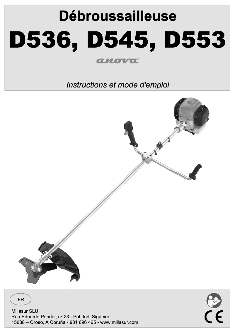 Imagen de la primera página del manual del dispositivo D553