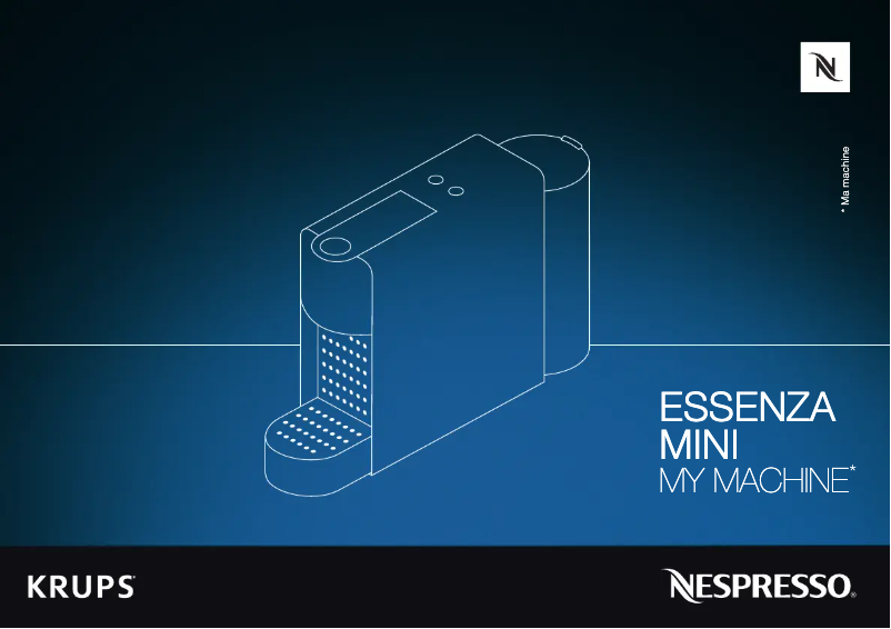Image de la première page du manuel de l'appareil Krups Nespresso Essenza Mini XN1118