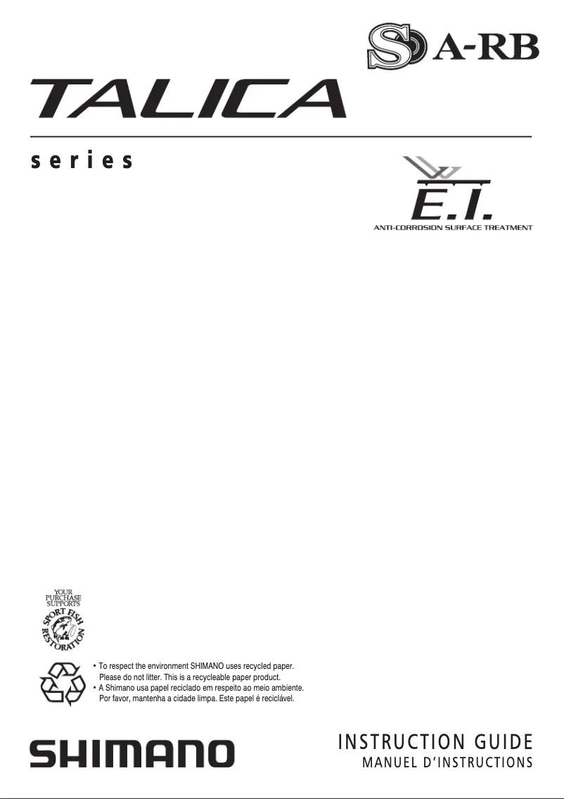 Image de la première page du manuel de l'appareil Talica 8II