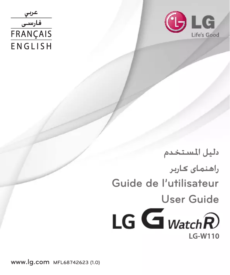 Page 1 of the manual User Manual LG G Watch