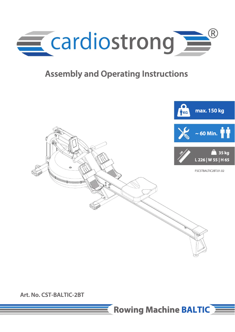Page n°1 - Manuel utilisateur Cardiostrong Baltic