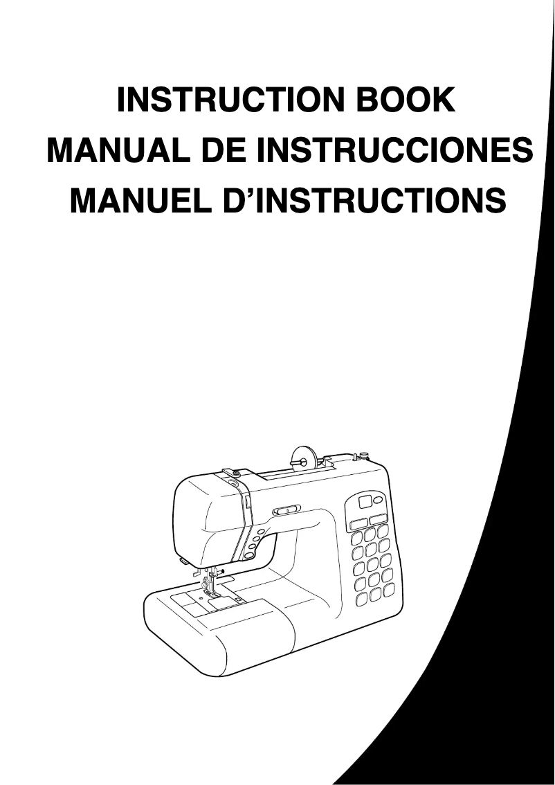 Page 1 de la notice Manuel utilisateur Janome DC4030P
