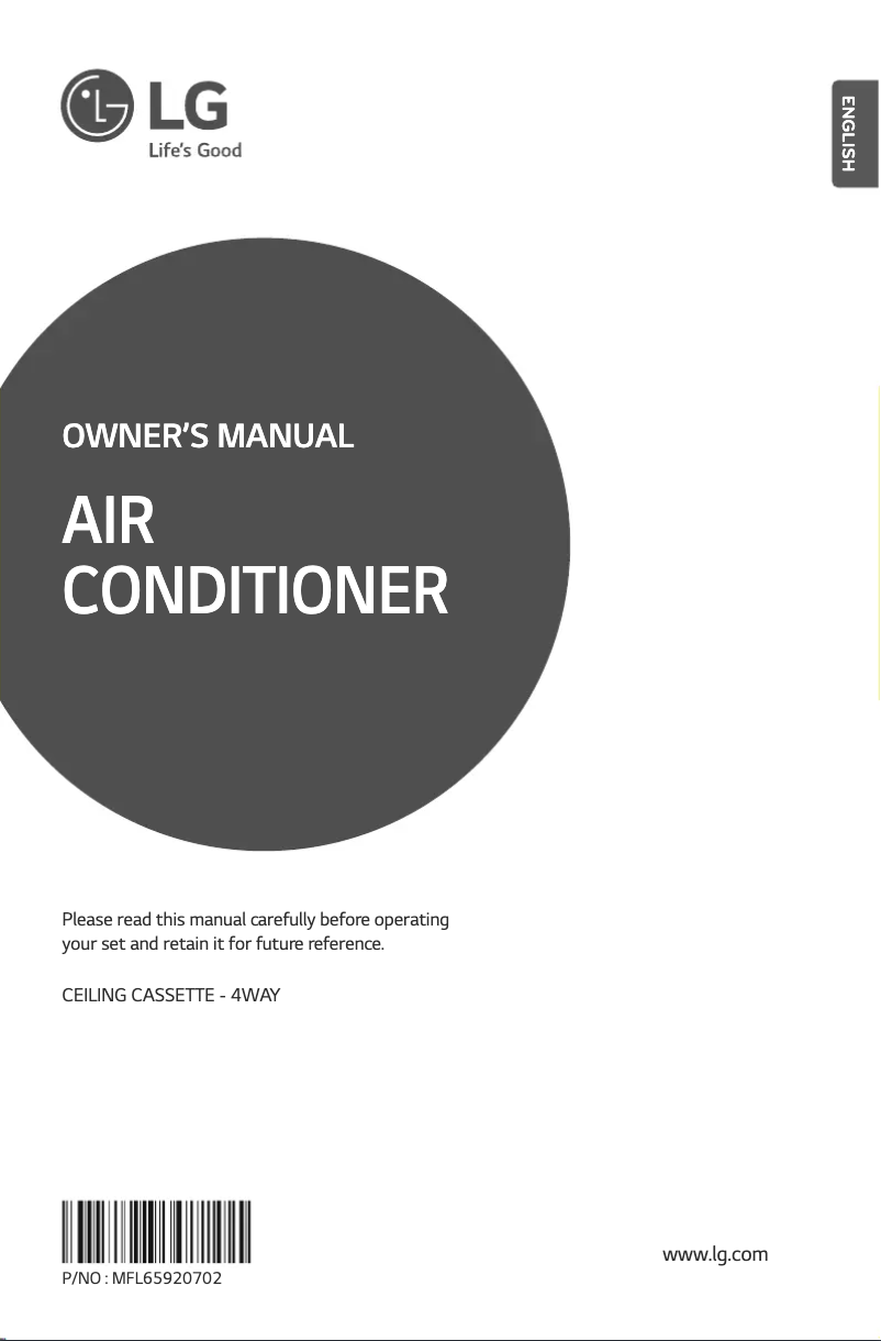 Page 1 de la notice Manuel utilisateur LG JRNU36GTNA4