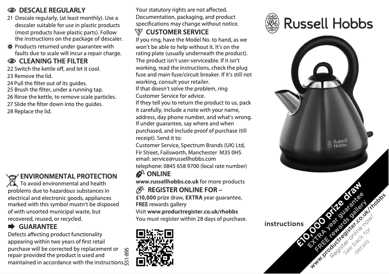 Page n°1 - Manuel utilisateur Russell Hobbs 19144