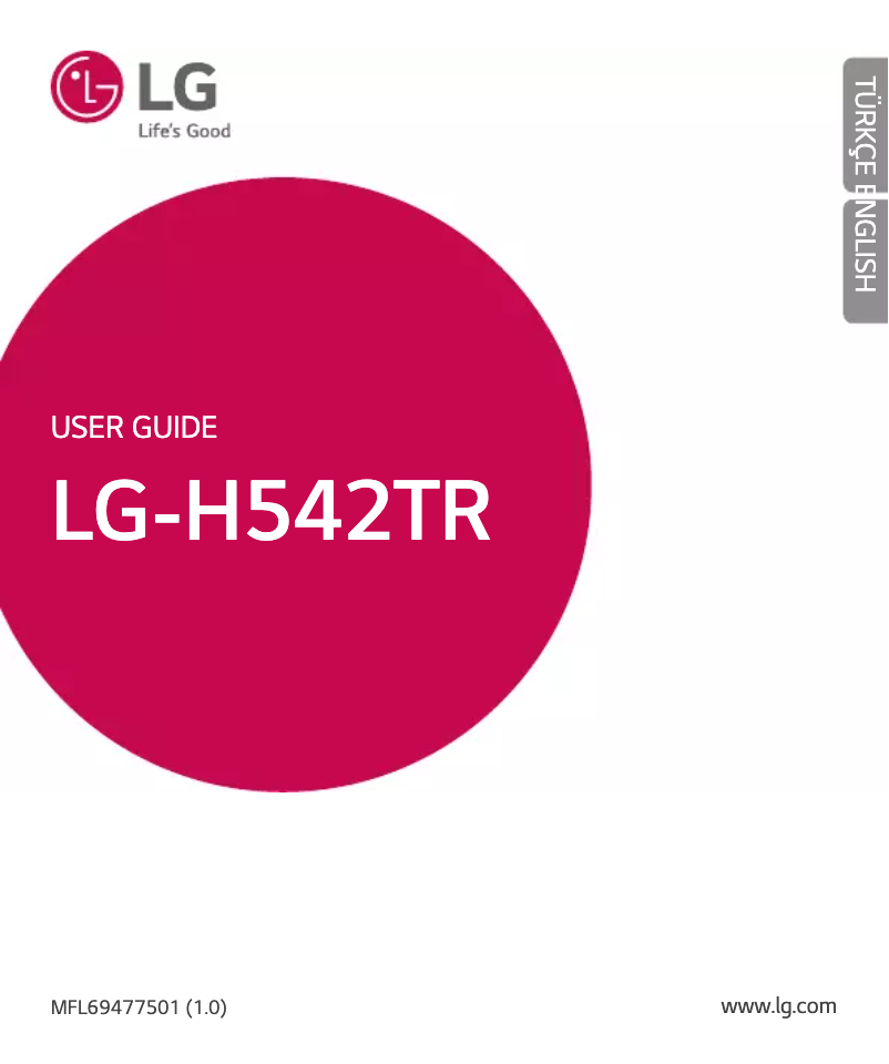Página 1 del manual Manual de usuario LG G4 Stylus H542TR