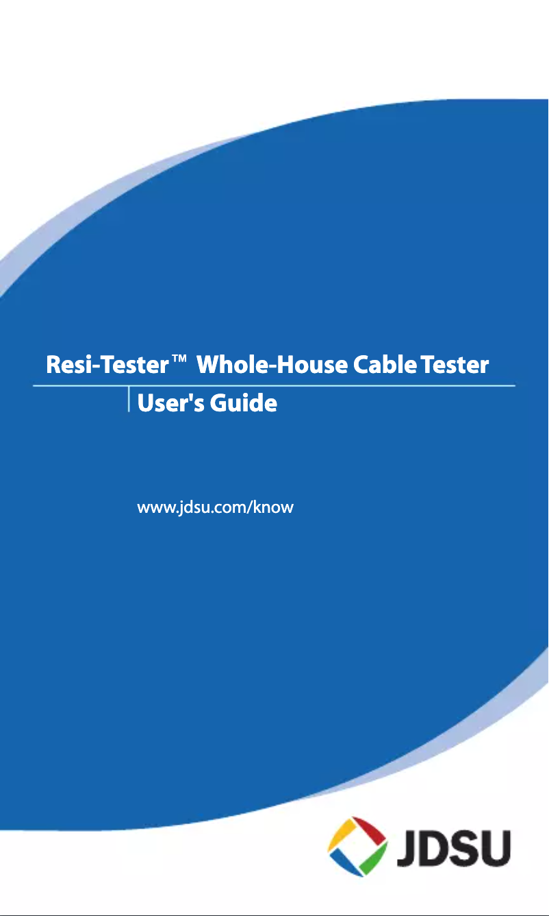 Page 1 de la notice Manuel utilisateur JDSU TP300
