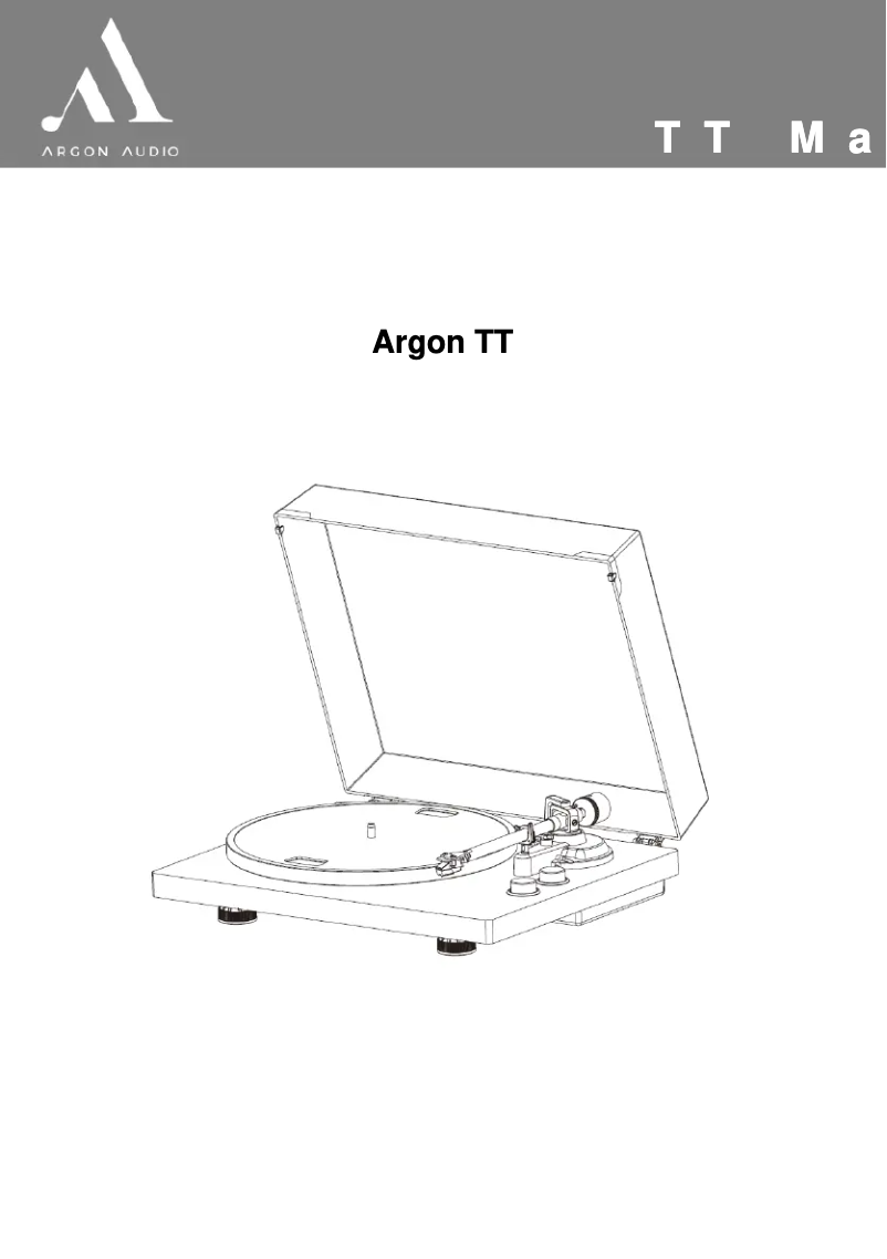 Page n°1 - Manuel utilisateur Argon TT