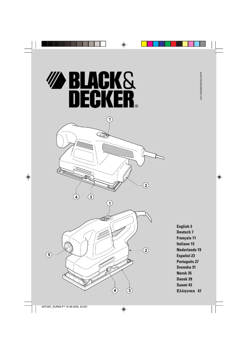 Page n°1 - Manuel utilisateur Black & Decker CD380