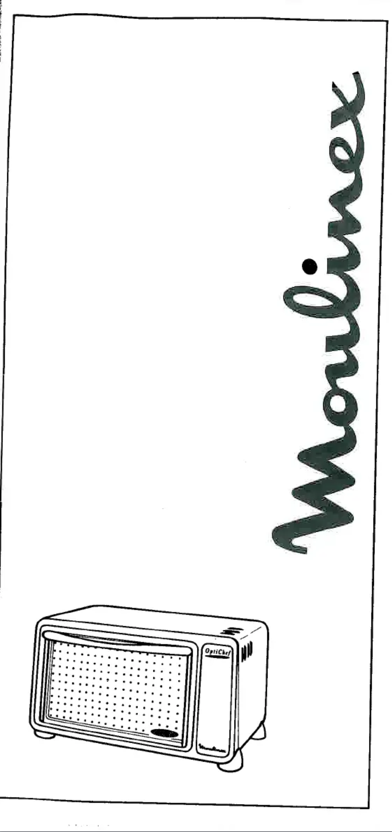 Page 1 de la notice Manuel utilisateur Moulinex Optichef BH3