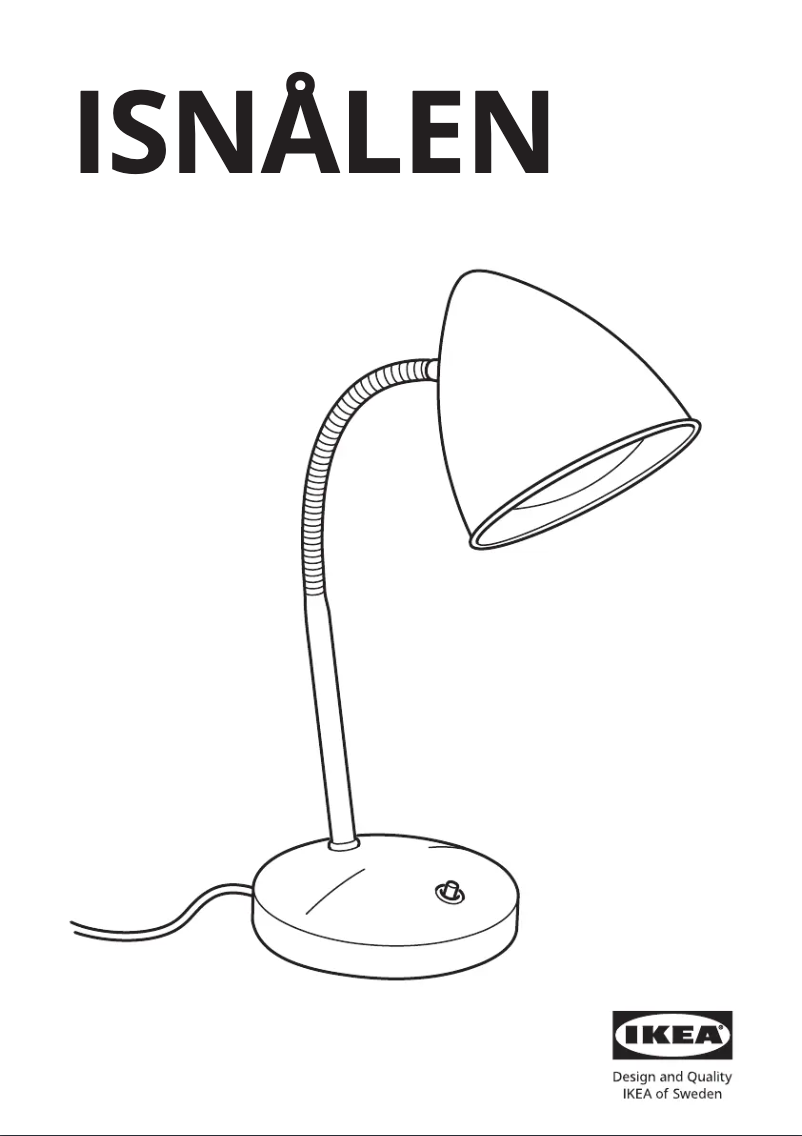 Image de la première page du manuel de l'appareil ISNÅLEN 005.143.73