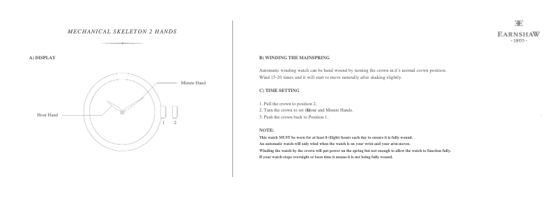 Página 1 del manual Manual de usuario Earnshaw Bauer ES-8049-11