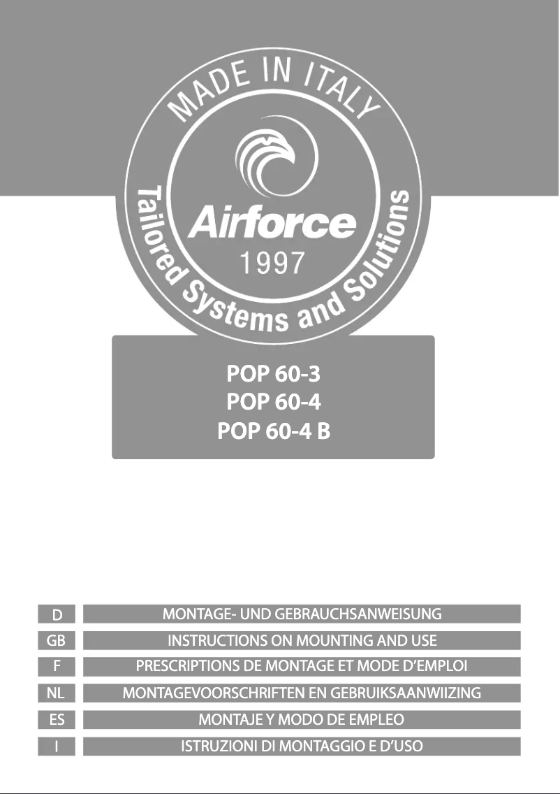 Image de la première page du manuel de l'appareil POP 60-4 B