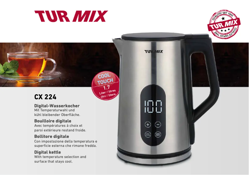 Page n°1 - Manuel utilisateur Turmix CX 244