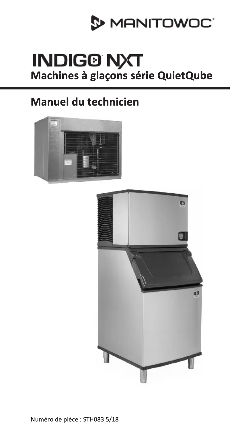 Image de la première page du manuel de l'appareil Indigo NXT Series iF600C