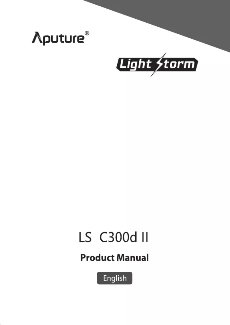Page 1 de la notice Manuel utilisateur Aputure Light Storm LS C300d II