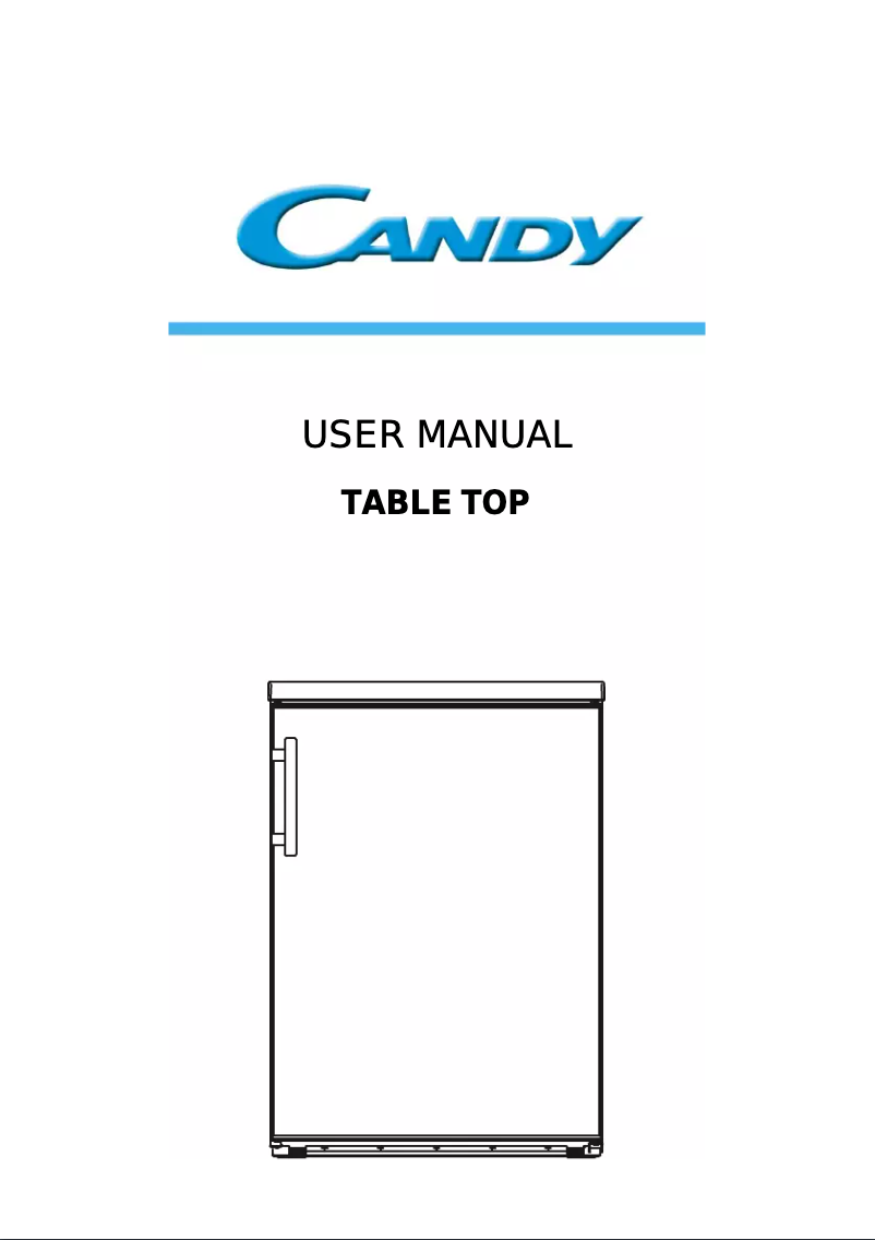 Page n°1 - Manuel utilisateur Candy CKTLS 606W