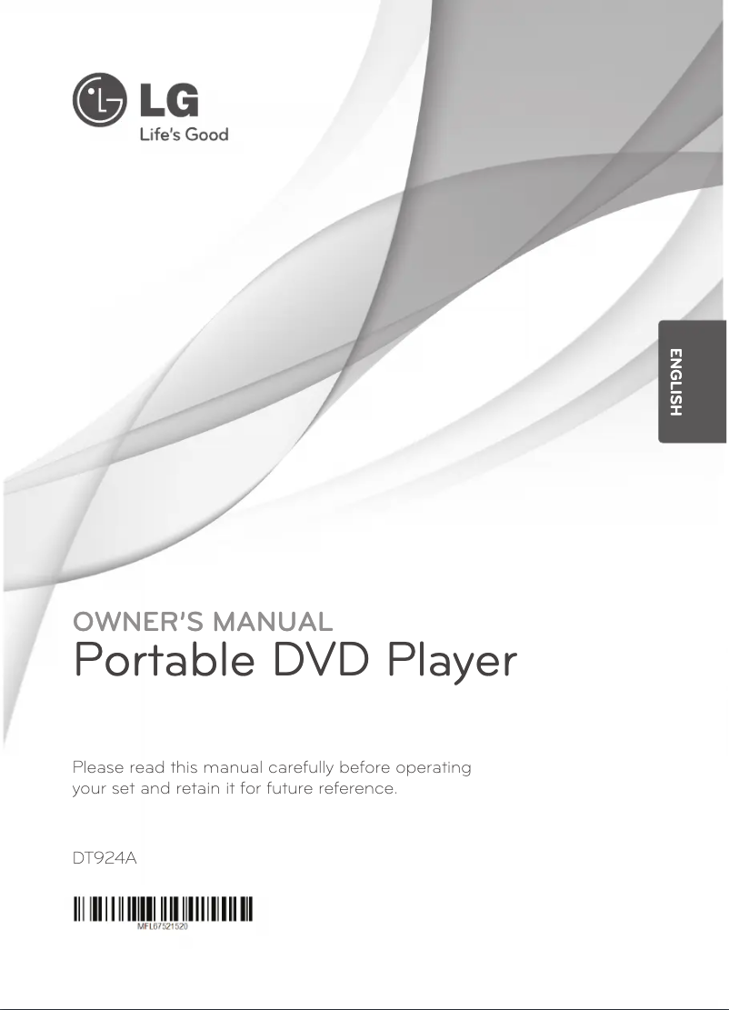 Page 1 of the manual User Manual LG DT924A