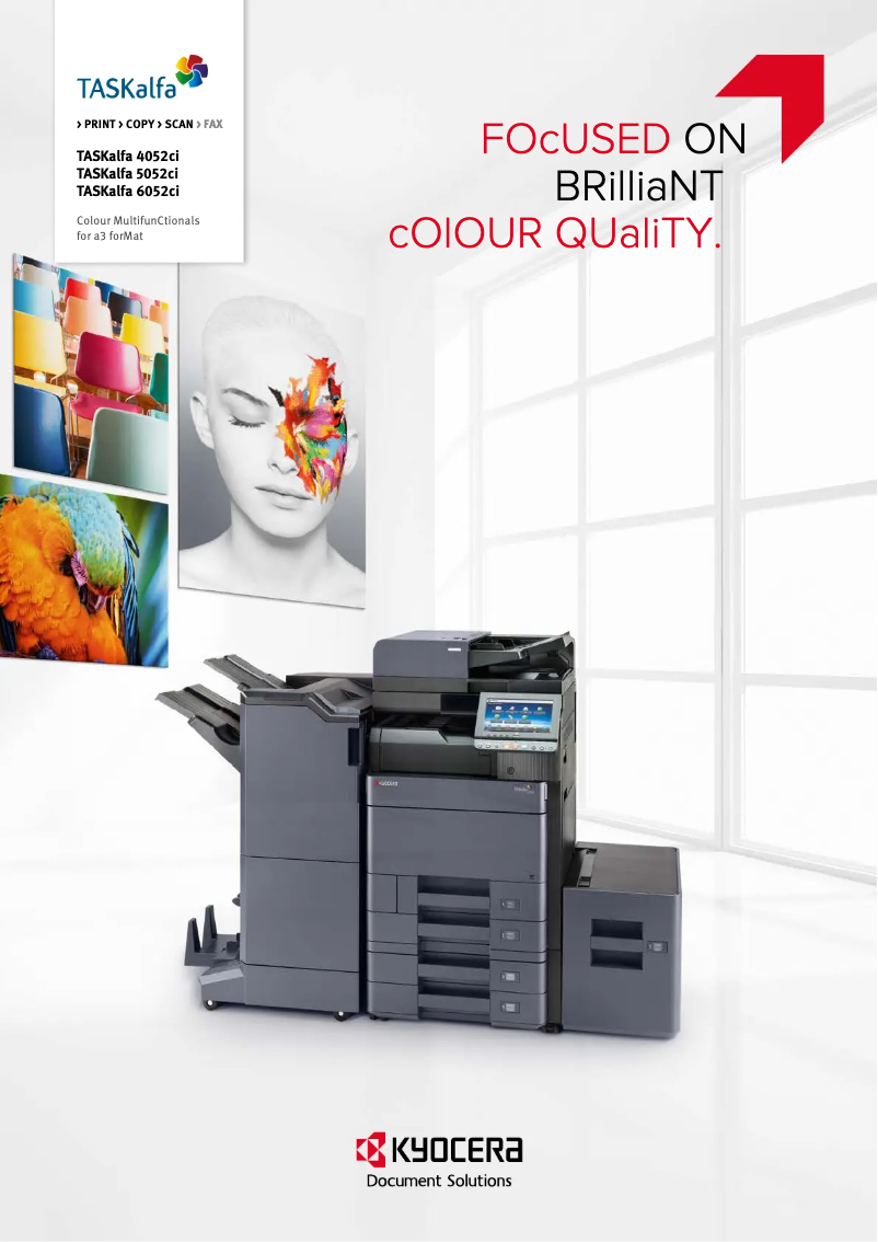 Page 1 de la notice Brochure Kyocera TASKalfa 5052ci