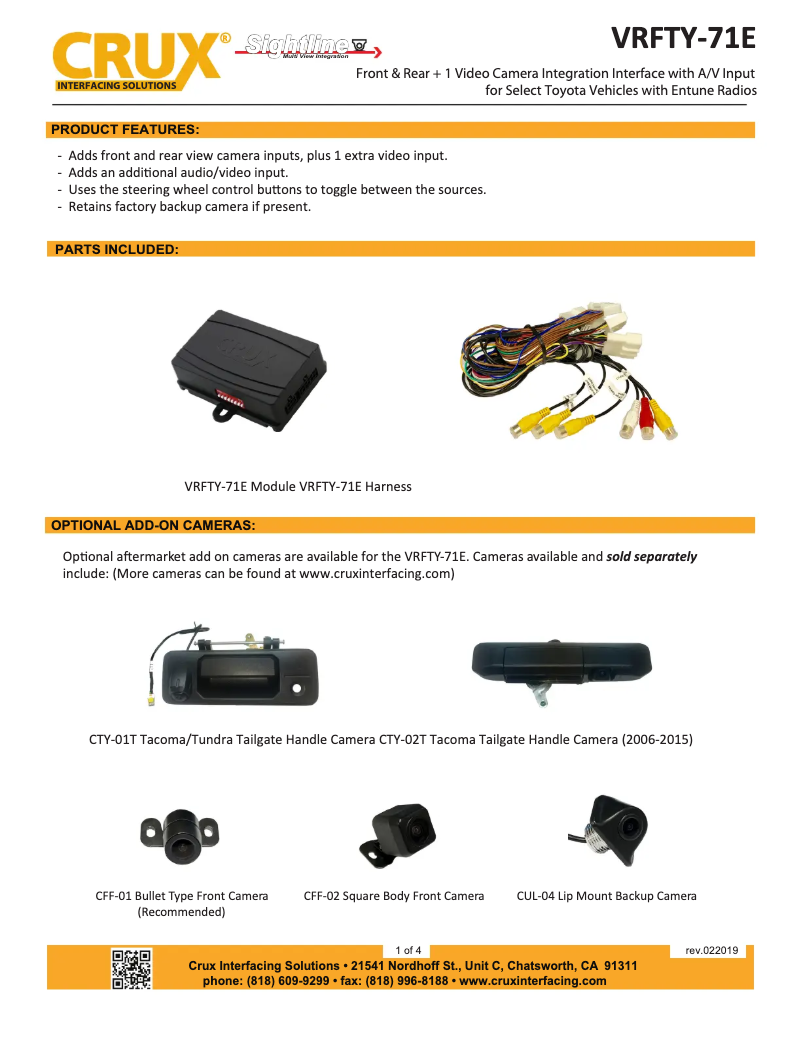 Imagen de la primera página del manual del dispositivo VRFTY-71E