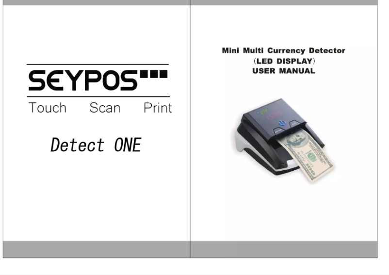 Page 1 de la notice Manuel utilisateur Seypos Detect ONE