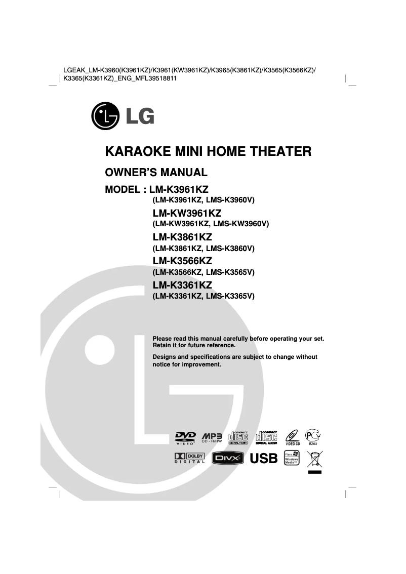 Page n°1 - Manuel utilisateur LG LM-K3961KZ