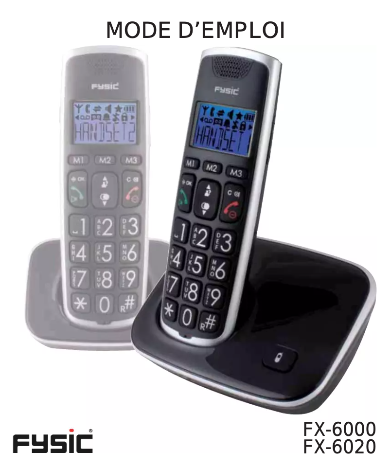 Image de la première page du manuel de l'appareil Big Button FX-6000