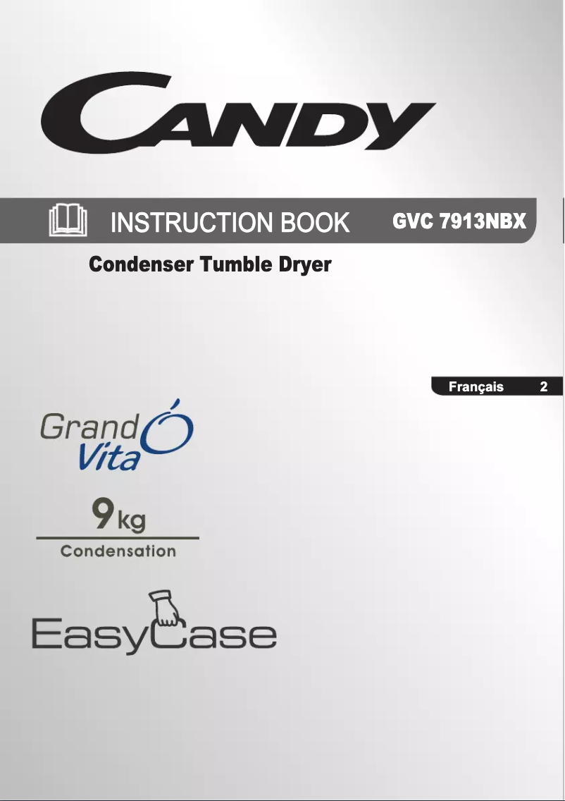 Page 1 of the manual User Manual Candy GVC 7913NBX-47