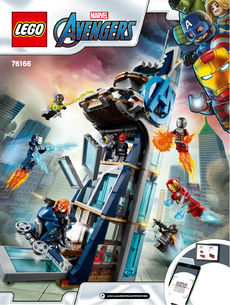 Page n°1 - Consignes visuelles Lego Marvel Super Heroes 76162