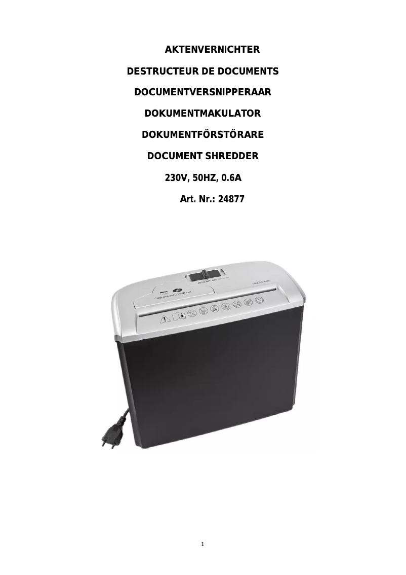 Página 1 del manual Manual de usuario Eurotops 24877