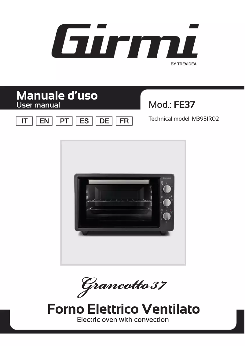 Page 1 de la notice Manuel utilisateur Girmi FE37