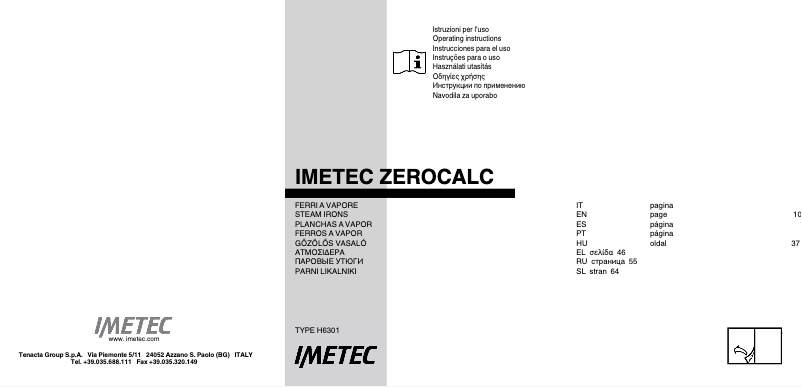 Page 1 de la notice Manuel utilisateur Imetec H6301