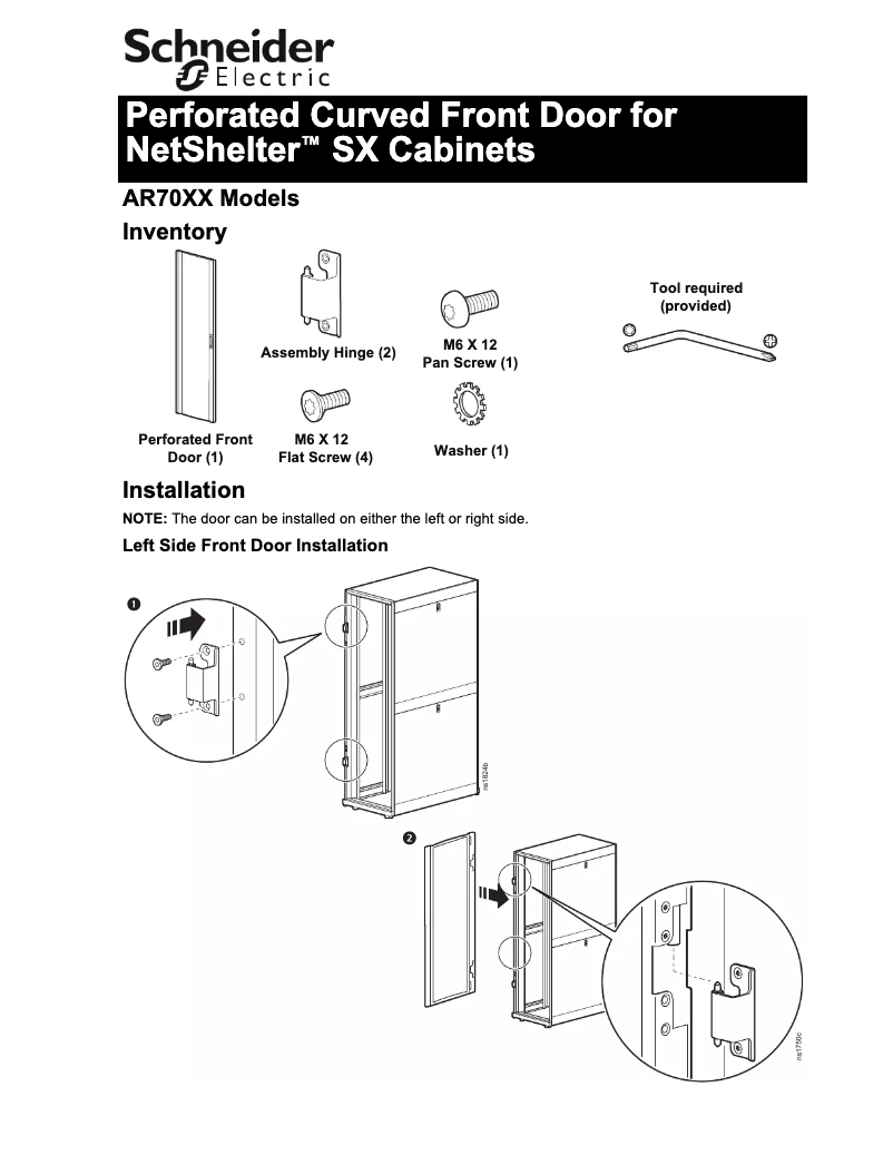 Page 1 de la notice Manuel utilisateur APC AR7080G