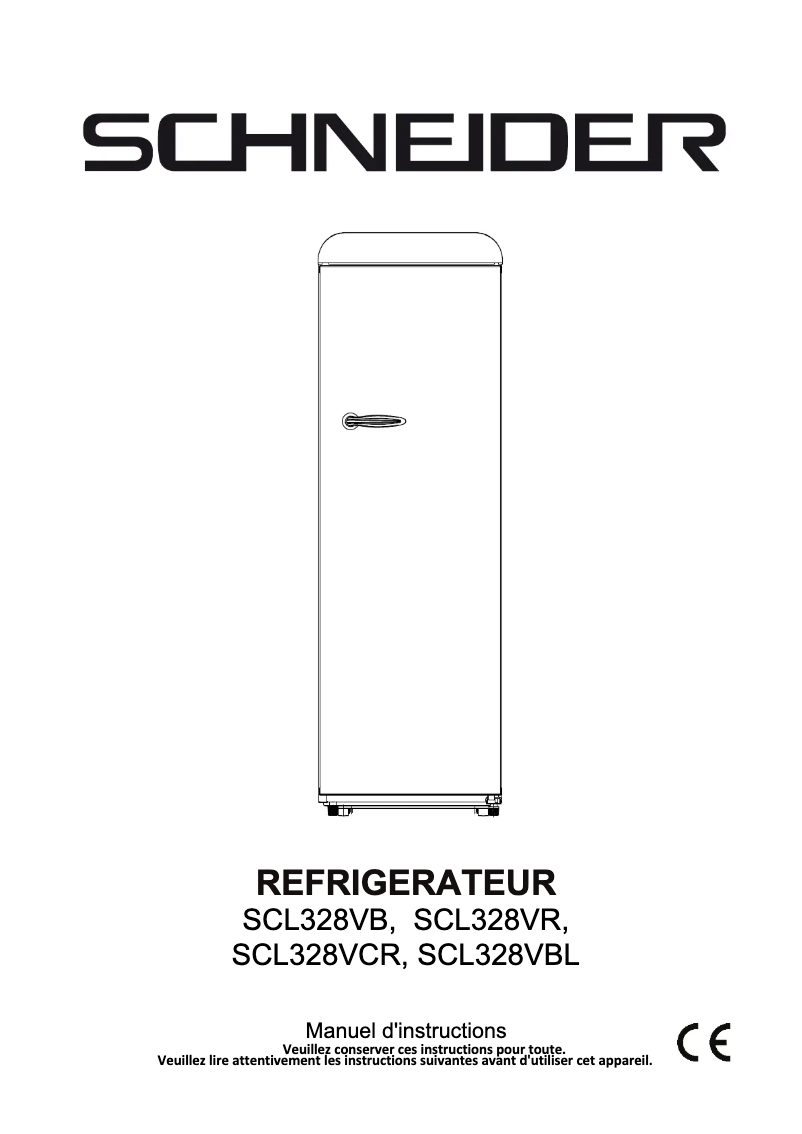 Page 1 de la notice Manuel utilisateur Schneider SCL328V