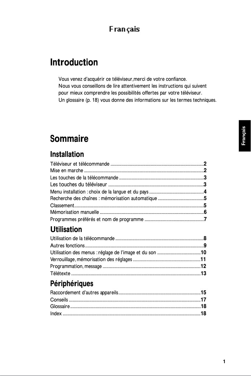 Page n°1 - Manuel utilisateur Philips 21PT5302
