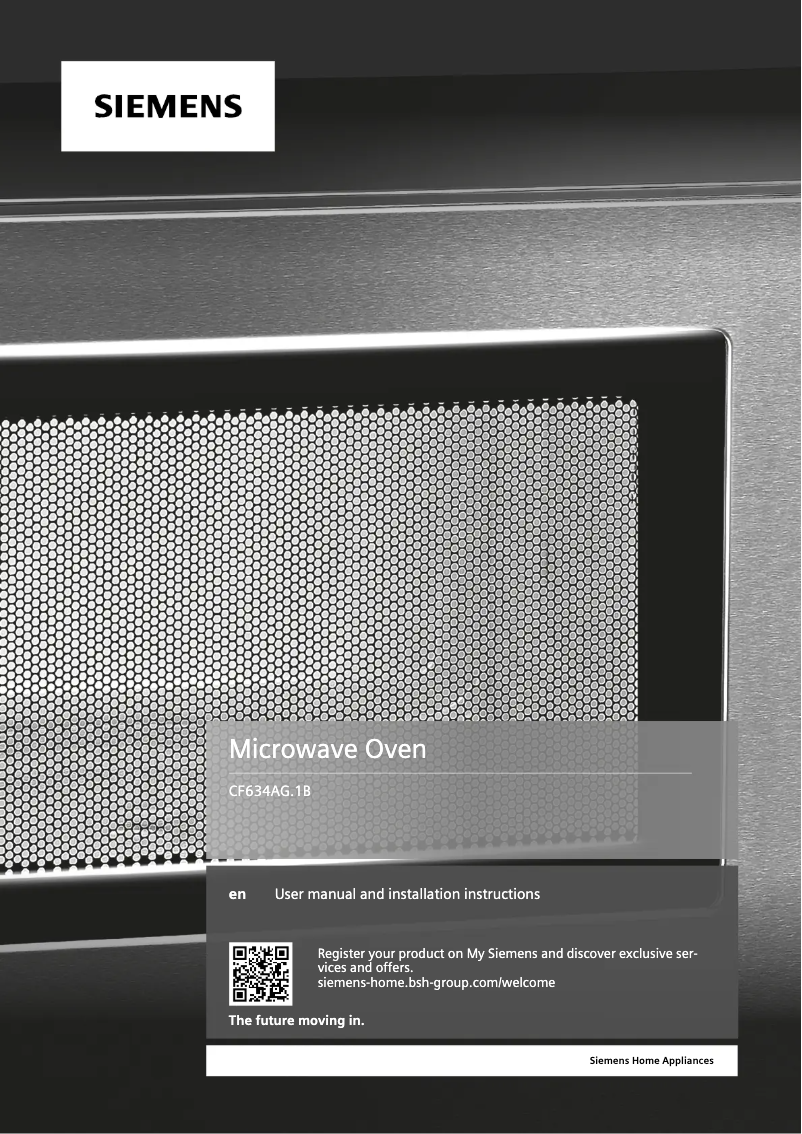 Page n°1 - Guide d'installation Siemens CF634AGS1B